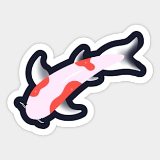 Orange spotted koi Sticker